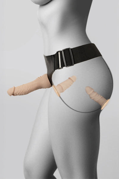 Gode-ceinture 3 dildos multi-positions - You2Toys