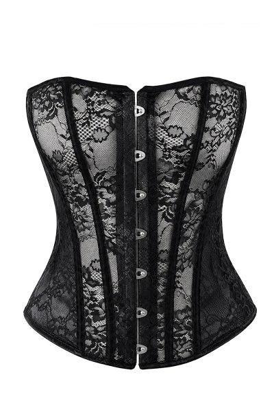 Corset One More Kiss F406 - Noir Handmade