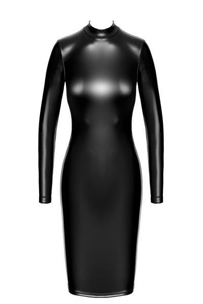 Robe fuseau Crystal F371 - Noir Handmade