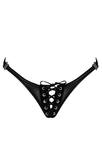 String lacé Do Not Disturb F413 - Noir Handmade