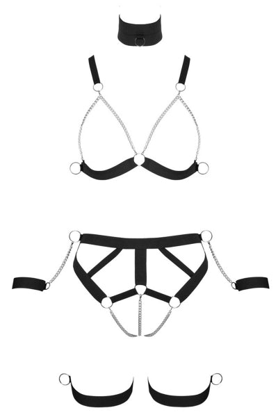 Ensemble harnais Strappy Bikini - Bad Kitty