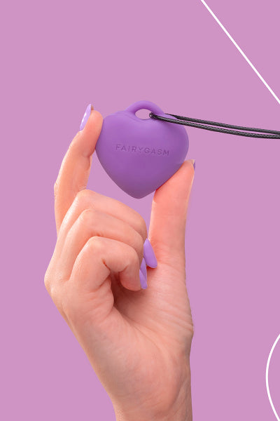 Stimulateur pendentif PleasureStone violet - FairyGasm