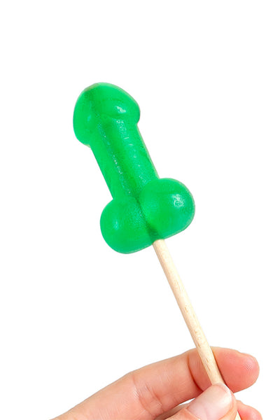 Présentoir de 40 sucettes pénis à la menthe avec effet rafraichissant