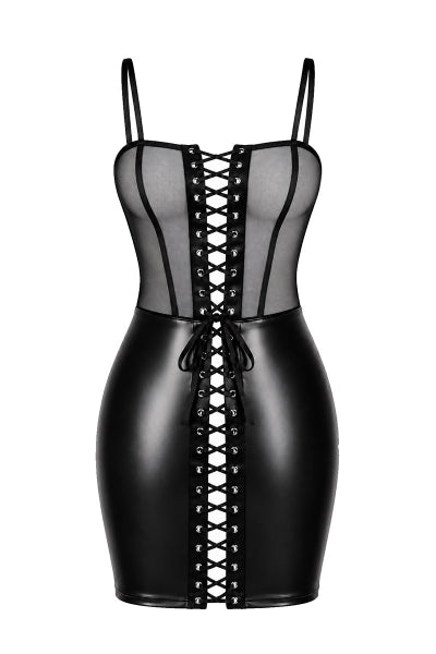 Mini robe Do Not Disturb F409 - Noir Handmade