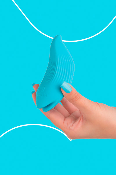 Mini vibro rechargeable DelightfulWave bleu - FairyGasm