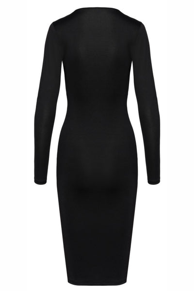 Robe noire à manches longues - Cotelly Party