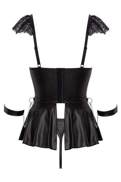 Ensemble 3 pièces lingerie Fetish - Cotelli Bondage
