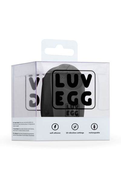 Oeuf vibrant télécommandé noir - LUV EGG