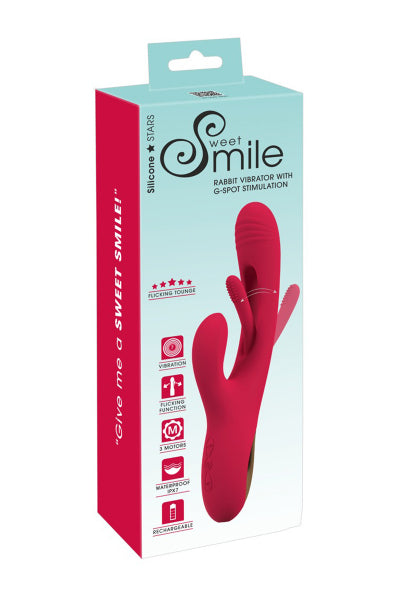 Vibro rabbit avec langue oscillante - Sweet Smile