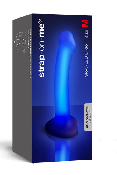 Dildo lumineux violet - Strap-On-Me