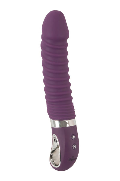 Vibro chauffant rechargeable 23,5 x 4,1 cm - Sweet Smile
