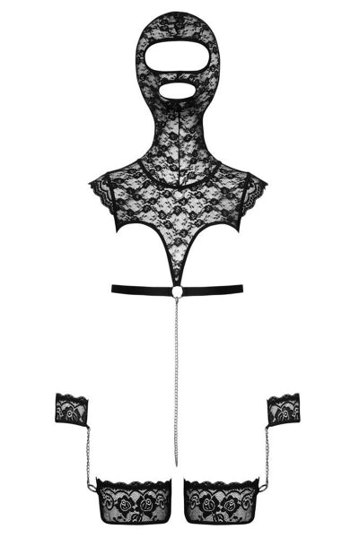 Ensemble de lingerie bondage en dentelle - bad kitty