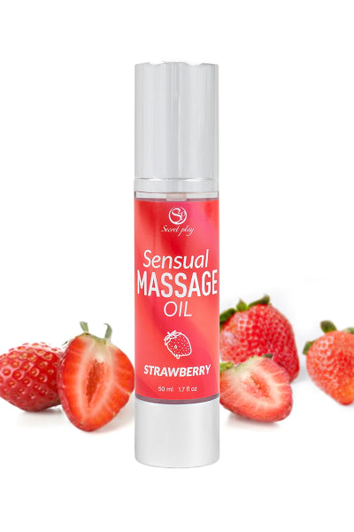 Huile de massage Fraise - Secret Play