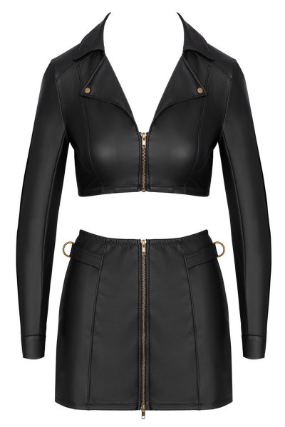 Ensemble top et jupe courte noir - Cottelli PARTY