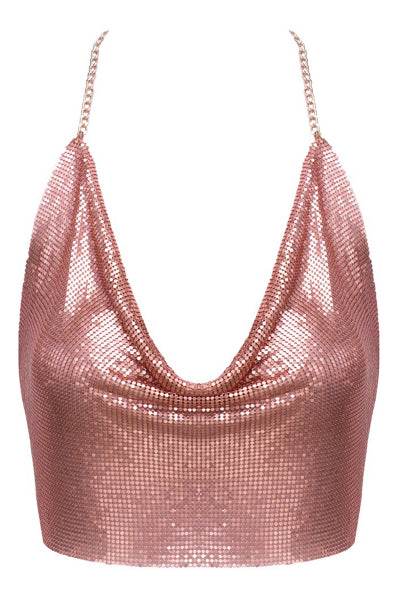 Top en métal doré rose - Cotelli ACCESSOIRES