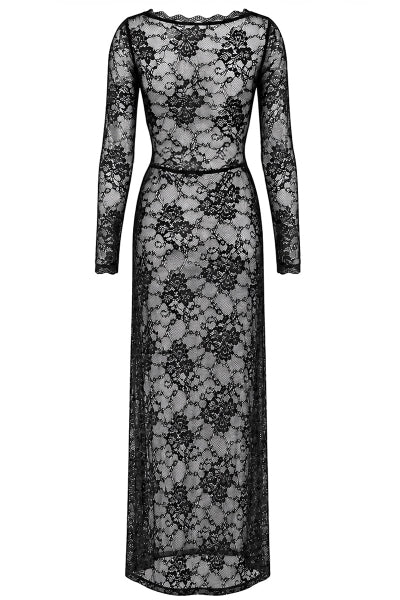 Robe longue One More Kiss F405 - Noir Handmade