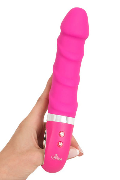 Vibro chauffant rechargeable 22,8 x 4 cm - Sweet Smile