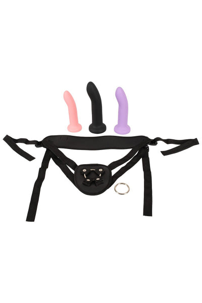 Gode ceinture avec 3 dildos inclus - You2Toys