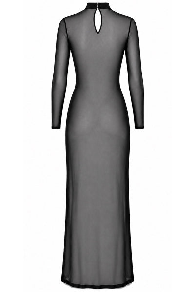 Robe longue Do Not Disturb F410 - Noir Handmade