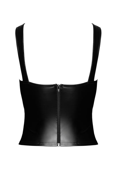 Top style corset Vixen F365 - Noir Handmade