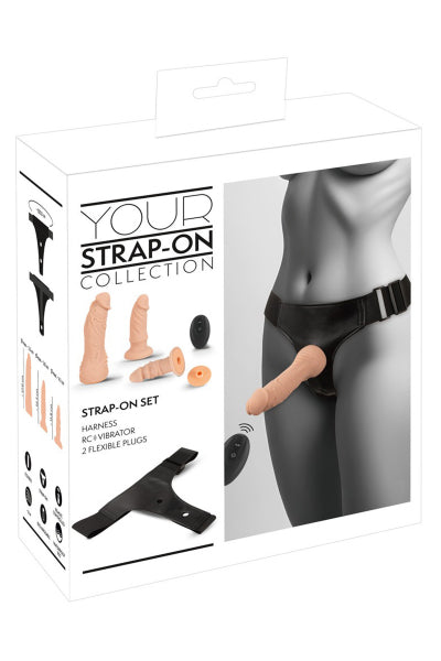 Gode-ceinture 3 dildos multi-positions - You2Toys