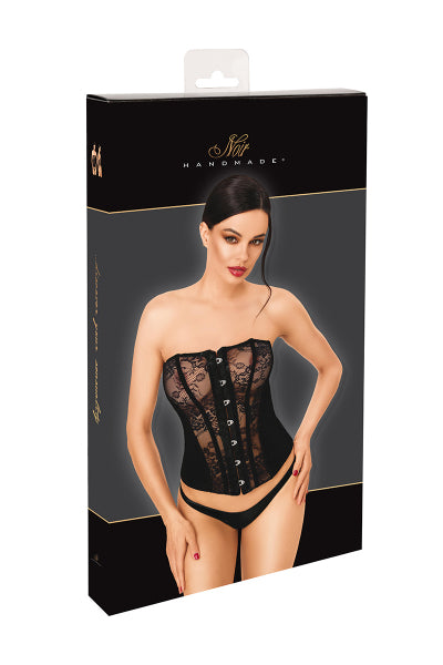 Corset One More Kiss F406 - Noir Handmade